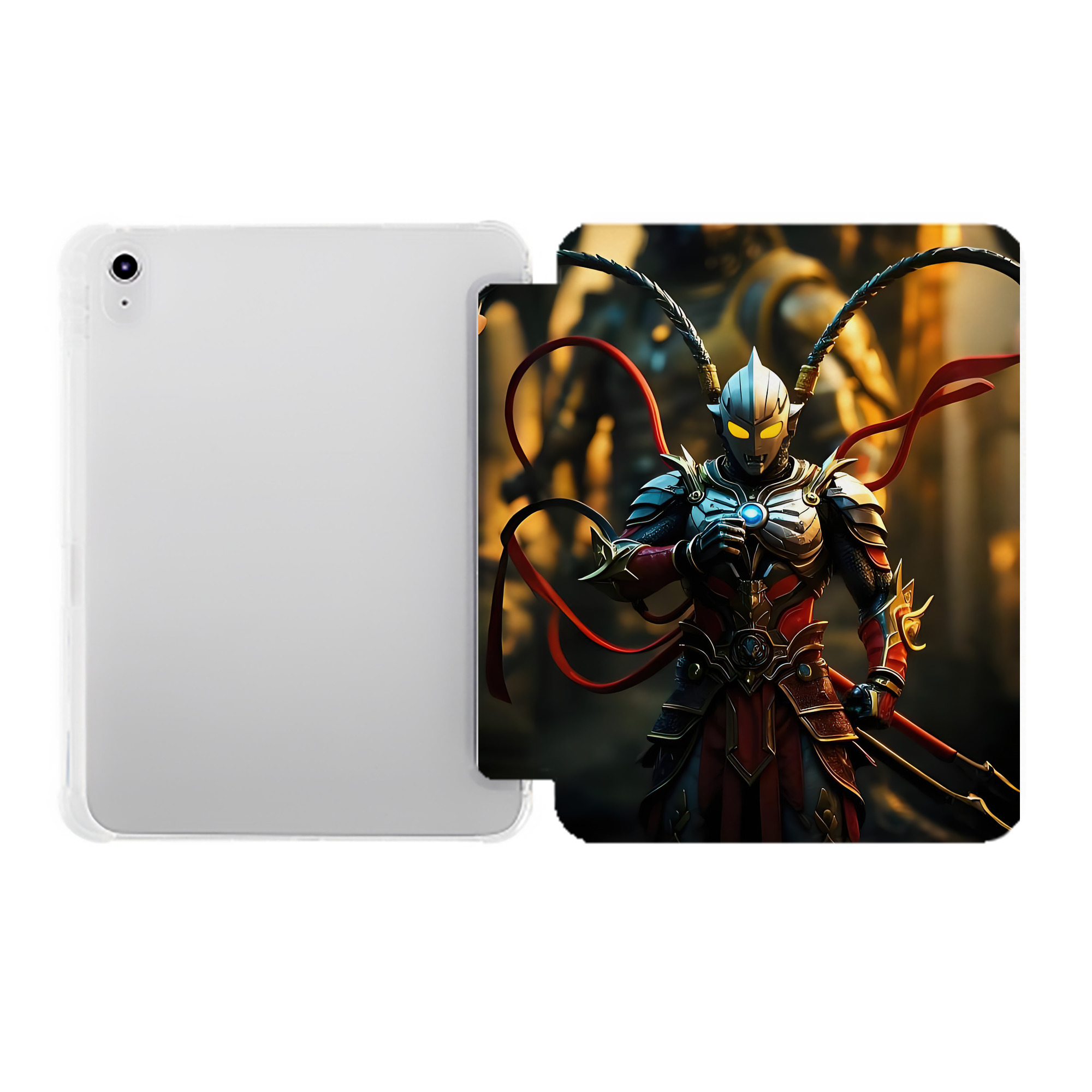 （画像用） ウルトラマン Ultraman IPad ケース ペン収納付き 三つ折りスタンド PUレザー×シリコン 対応機種9.5/10.5/10.9インチ